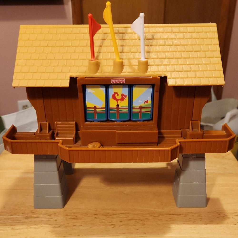 Fisher-Price Geotrax Switching' Signs Covered Bridge